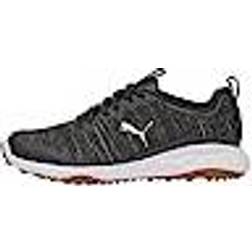 Puma Men's Fusion Pro Spikeless Golf Shoes Black/Silver