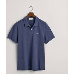 Gant Men Regular Fit Shield Piqué Polo Shirt Blue