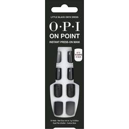 OPI Press-On Fake Nails Little Black Onyx Dress