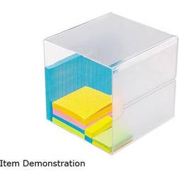 Deflecto 350401 6" Clear Stackable Organizer Cube