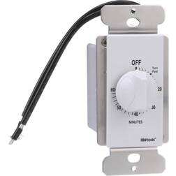 Coleman Cable 59717 60 Minute Spring Wound Timer, White