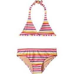 Girls Yellow Striped Bikini Set Swimwear 12