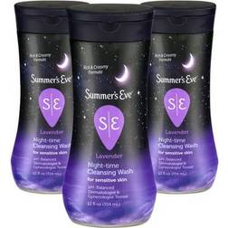 Summer's Eve lavender night-time daily refreshing feminine wash removes odor