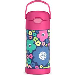 Thermos funtainer 12 ounce stainless steel vacuum insulated mod flowers