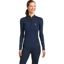 Ariat Baselayer Damen Ascent 1/4 Zip Navy