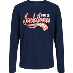 Jack & Jones Boy's Logo T-shirt - Blue/Navy Blazer (12237371-2078)