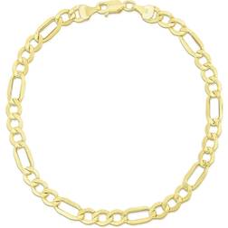 Jewelry Affairs Hollow Figaro Bracelet Chain - Gold