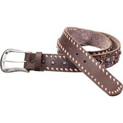 Roper Women's mm Embossed and Lacing Leather Belt