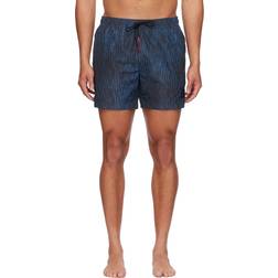 Hugo Boss Blue Printed Swim Shorts