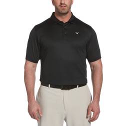 Callaway Big & Tall Opt-Dri Micro-Hex Solid Polo Shirt Black black