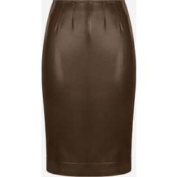 Dolce & Gabbana Midi skirt in shiny satin