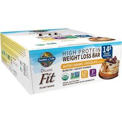 Garden of Life Organic Fit Plant Based Protein Bars Salted Caramel Chocolate 12