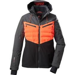 Killtec Women's Functional Ski Jacket - Anthracite Melange/Neon Coral