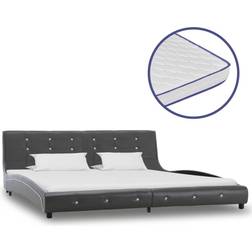 vidaXL Bed with Memory Foam Mattress 69.5cm Bettrahmen 180X200cm