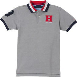 Tommy Hilfiger Big Boy's Short Sleeve Matt Polo - Grey Heather