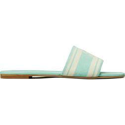 Tory Burch Double T Jacquard - Light Aqua/Ash White