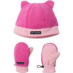 Columbia Toddler Rugged Ridge Beanie and Mitten Set- Pink O/S