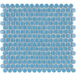 Merola Tile Hudson Penny Round Light Porcelain Mosaic Tile 10.74 case