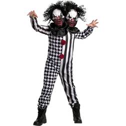 Kid's two-headed clown costume