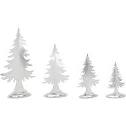 Melrose Set of 8 Pine Christmas Tree Tabletop 16.25 Decoration