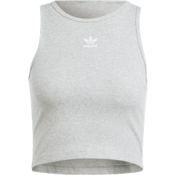 Adidas Women's Essentials Rib Tank Top - Medium Grey Heather