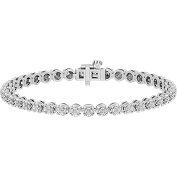 Diamond Muse Round Tennis Bracelet - Silver/Diamonds