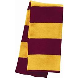 Sportsman Rugby-Striped Knit Scarf One Cardinal/Gold