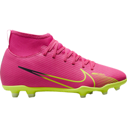 Nike Jr. Mercurial Superfly 9 Club MG - Pink Blast/Gridiron/Volt