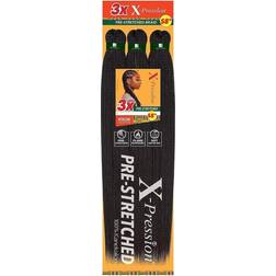 Sensationnel X-Pression Synthetic Braid 58 inch #01 Jet Black 3-pack