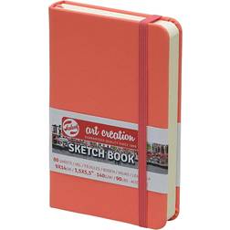 Talens Art Creations Sketchbook Coral Red 9x14cm 140g 80 sheets