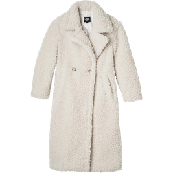 UGG Gertrude Long Teddy Coat - Winter White