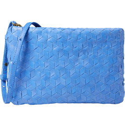 Madewell Puffy Woven Crossbody - Oasis Blue