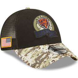 New Era Youth Black/Camo Chicago Bears 2022 Salute To Service 9FORTY Snapback Trucker Hat