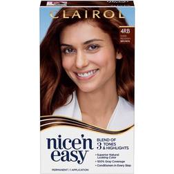 Clairol Nice'n Easy Permanent Hair Color- 4RB Dark Reddish Brown 1 kit