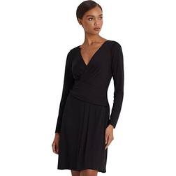 Lauren Ralph Lauren Jersey Long-Sleeve Dress Black