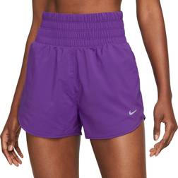 Nike Women's One Dri-FIT Ultra High-Waisted Shorts Purple Cosmos/Reflective Silv