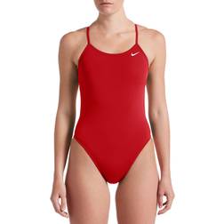 Nike Women's Hydrastrong Solid Cut-Out Back One Piece Swimsuit, 24, University Red