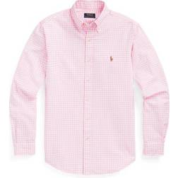 Polo Ralph Lauren Classic Fit Gingham Oxford Shirt PINK/WHITE
