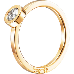 Efva Attling The Wedding Thin Ring - Gold/Diamond