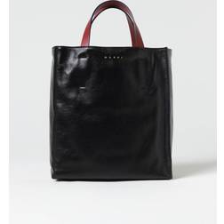 Marni Museo tote bag women Calf Leather/Cotton/Cotton/Brass One Size Black