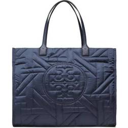 Tory Burch Ella Large Basketweave Tote Bag - Royal Navy