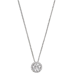 Saks Fifth Avenue Halo Pendant Necklace - White Gold/Diamonds