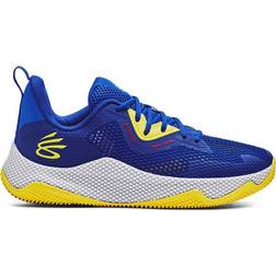 Under Armour Mens Curry Splash Mens Basketball Shoes Blue/White/Yellow