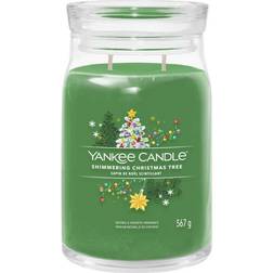 Yankee Candle Shimmering Christmas Tree Green Large Duftlys 567g