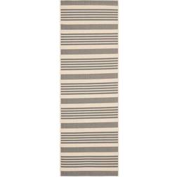 Safavieh Courtyard Gray, Beige 27x79"