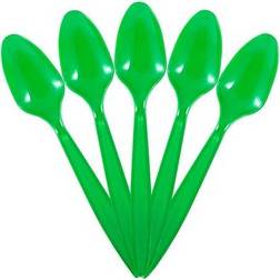 Jam Paper Green Big Party ct Plastic Disposable Spoons, 100ct. 7 MichaelsÂ Green 7