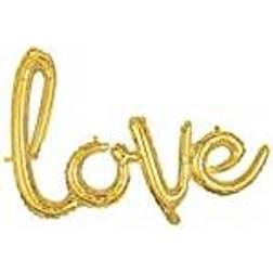 Amscan Anagram Air Balloon "Love" Gold CVS