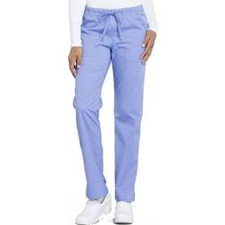 Cherokee Cherokee Medical Uniforms Women's Workwear Pro Mid-Rise Pant Blue Pants XS-Regular