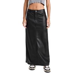 Free People City Slicker Vegan Maxi Skirt