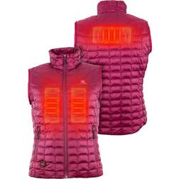 Mobile Warming Backcountry Vest Womens 7.4V Burgundy